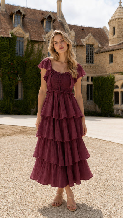 Front full view of burgundy color variant