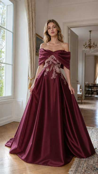 Front view of burgundy color variant