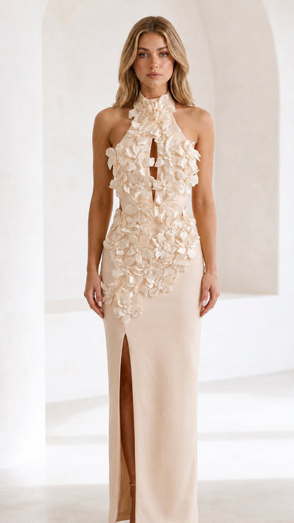 Front view in elegant champagne variant