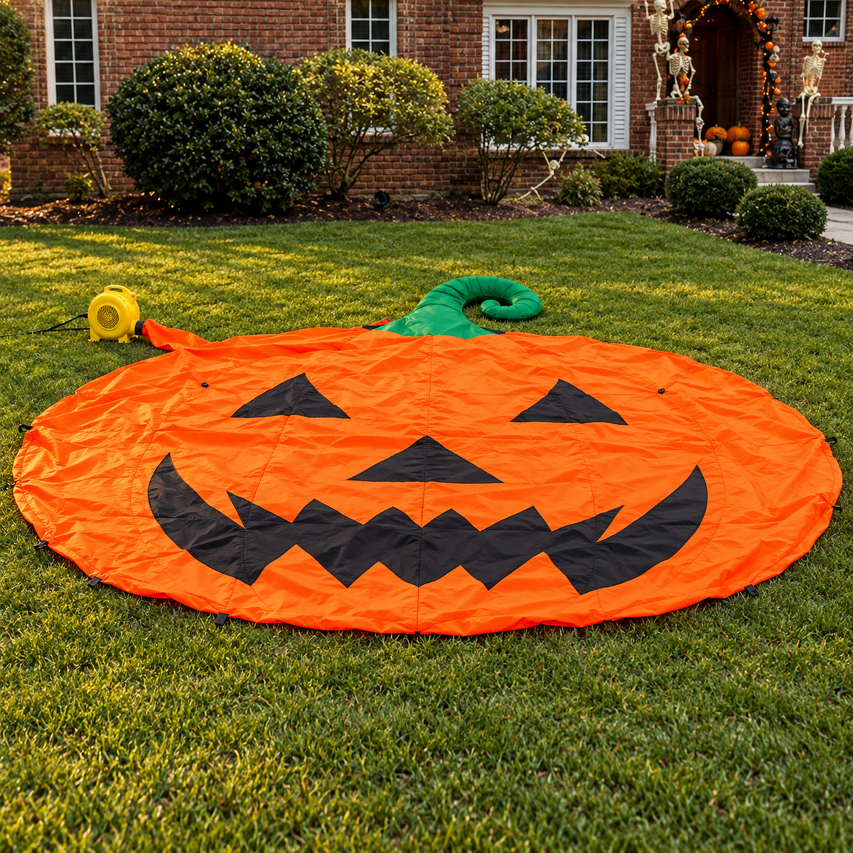 🎃 19.7FT Giant Halloween Pumpkin Inflatable 👻 – Oversized Jack-O’-Lantern Yard Display