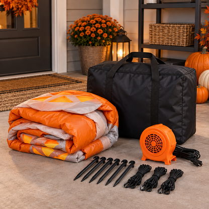 🎃✨ 8.2FT Light-Up Inflatable Pumpkin Arch – Halloween Walk-Through Yard Entrance Decoration 👻