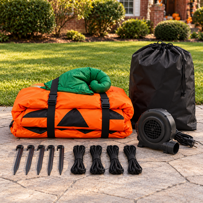 🎃 19.7FT Giant Halloween Pumpkin Inflatable 👻 – Oversized Jack-O’-Lantern Yard Display