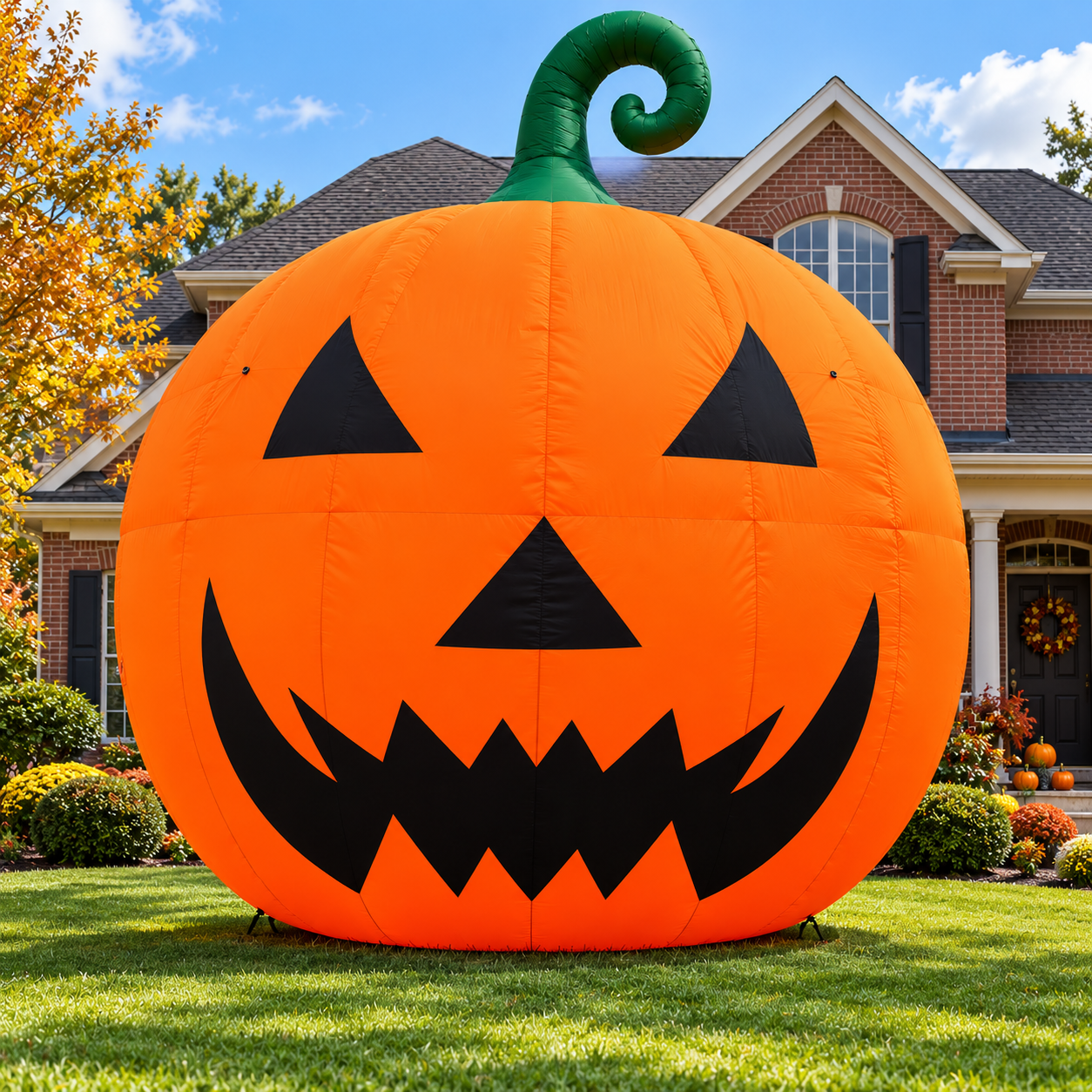 🎃 19.7FT Giant Halloween Pumpkin Inflatable 👻 – Oversized Jack-O’-Lantern Yard Display