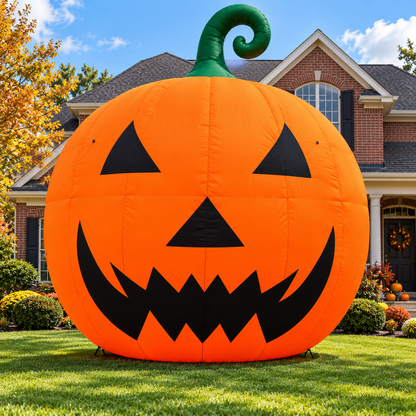 🎃 19.7FT Giant Halloween Pumpkin Inflatable 👻 – Oversized Jack-O’-Lantern Yard Display